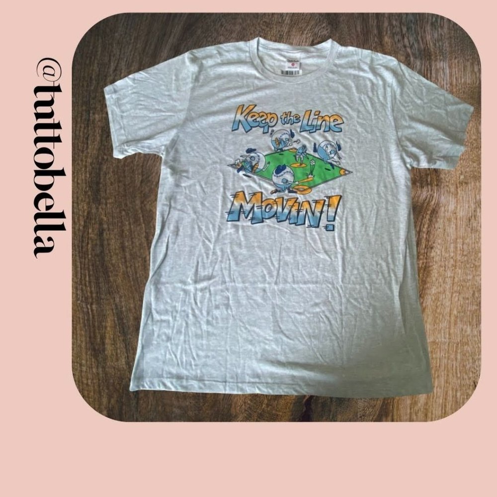 NWT Charlie Hustle Keep The Line Movin T-shirt XL